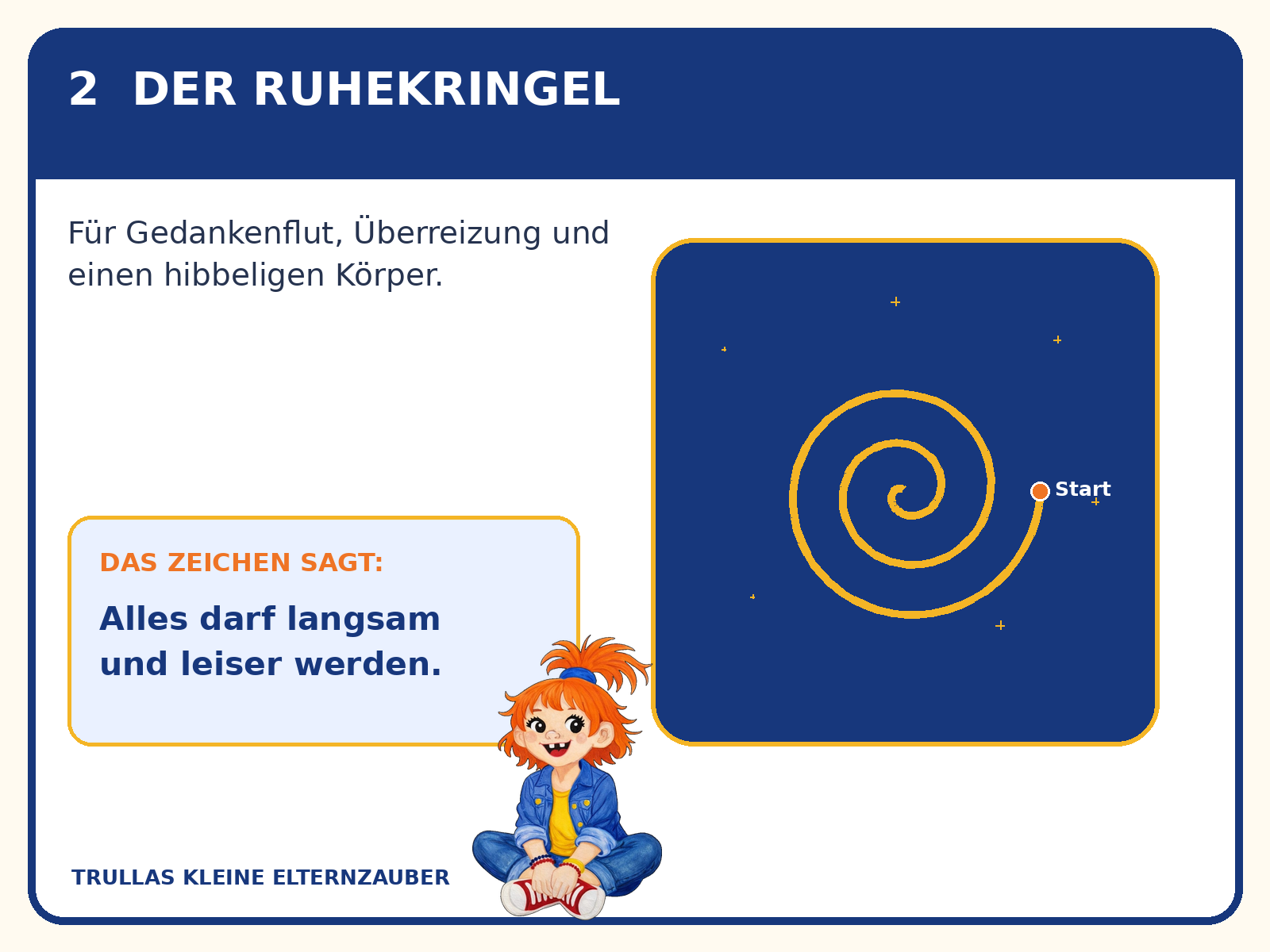 Der Ruhekringel – ein sanftes Rückenzeichen zur Selbstregulation und als Einschlafhilfe für Kinder