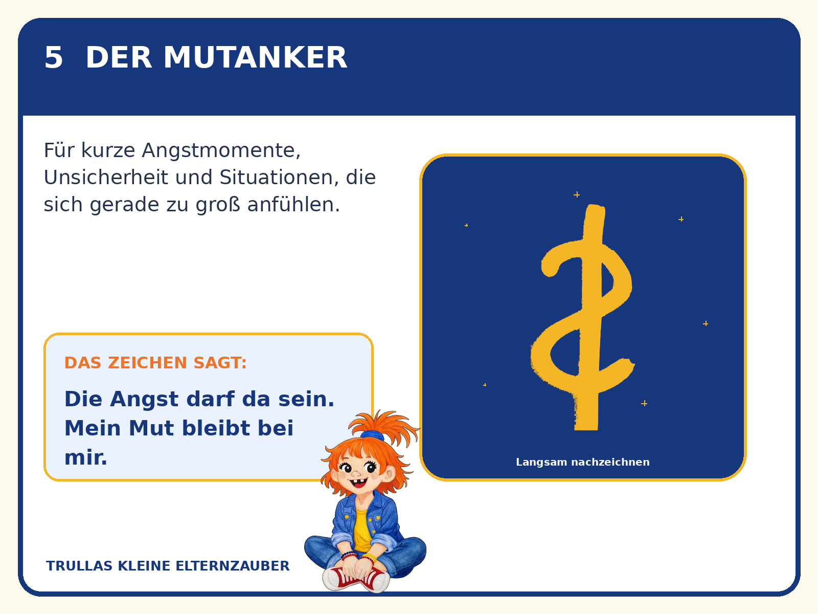 Der Mutanker – ein Zeichen, um Kindern zu helfen, Angst zu überwinden und sich sicher zu fühlen